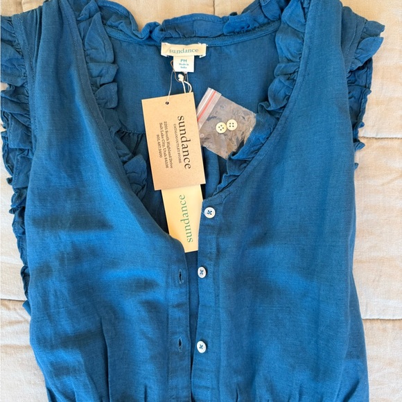 Sundance Sleeveless Linen Midi Dress - Picture 4 of 5